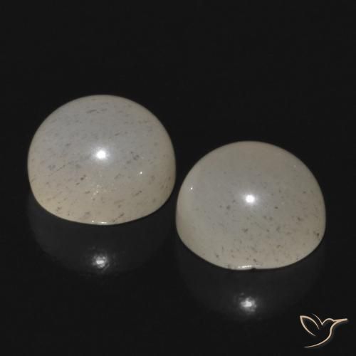 Moonstone Gemstones in 5 mm (calibrated) Size for Sale, Moonstone Stones in Light Warm Brown Color