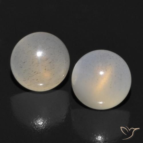 1.15 ct Brown Moonstone, 5.1 mm Round Cut From India, Photo A