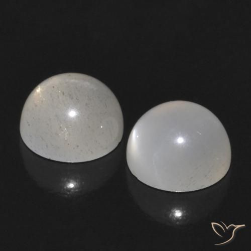Moonstone Gemstones in 5 mm (calibrated) Size for Sale, Moonstone Stones in Light Coffee Brown Color