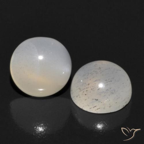 1.14 ctw Brown Moonstone Stones, Natural Moonstone in Round Cabochon Shape for Sale