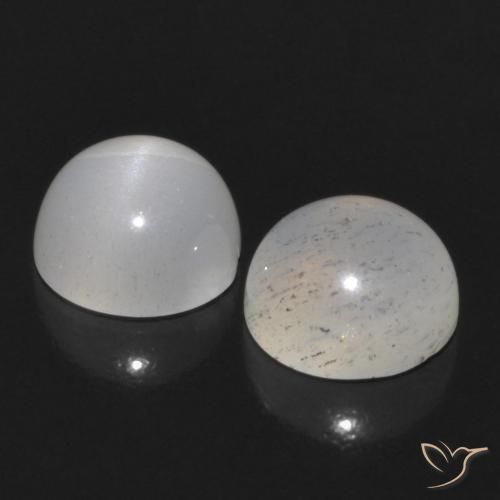 Moonstone Gemstones in 5 mm (calibrated) Size for Sale, Moonstone Stones in Medium-Light Brown Color