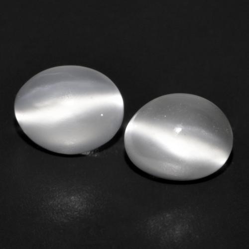 Translucent White Moonstone Gem - 1ct Oval Cabochon (ID: 588893)
