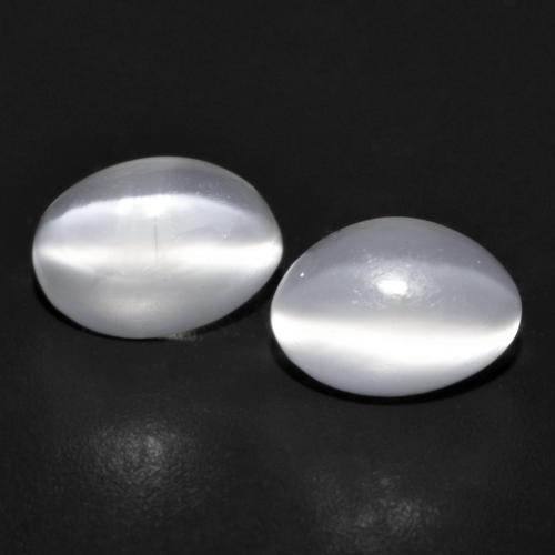 Translucent White Moonstone Gem - 1ct Oval Cabochon (ID: 588894)