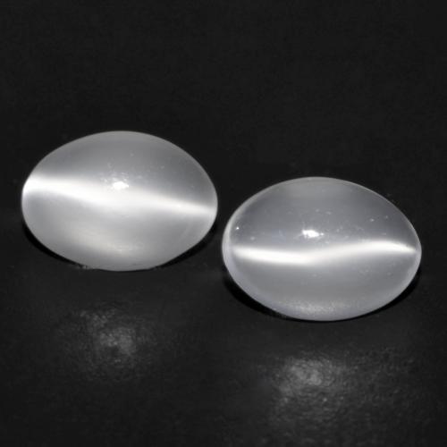 Translucent White Moonstone Gem - 0.7ct Oval Cabochon (ID: 588896)