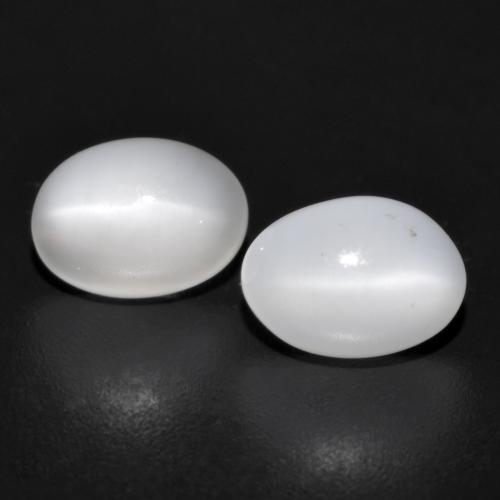 Translucent White Moonstone Gem - 1ct Oval Cabochon (ID: 588897)