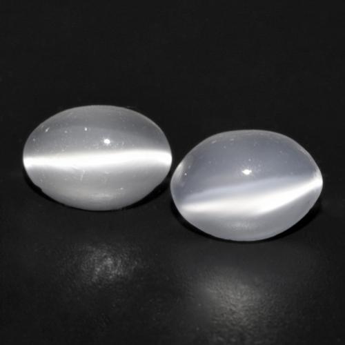 White Moonstone Gem - 0.9ct Oval Cabochon (ID: 588898)