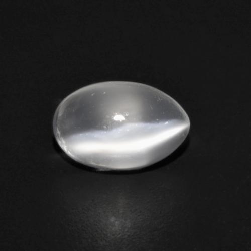 Translucent White Moonstone Gem - 1.1ct Oval Cabochon (ID: 589582)