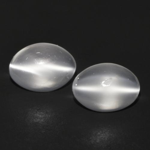 White Moonstone Gem - 0.8ct Oval Cabochon (ID: 589810)