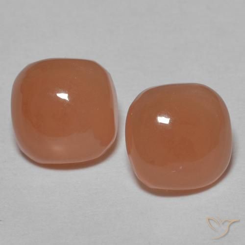 1.78ctw Natural Brownish Peach Moonstone, Cushion, Translucent
