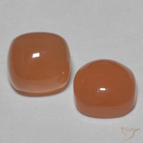 1.96ctw Natural Cider Orange Moonstone, Cushion, Translucent