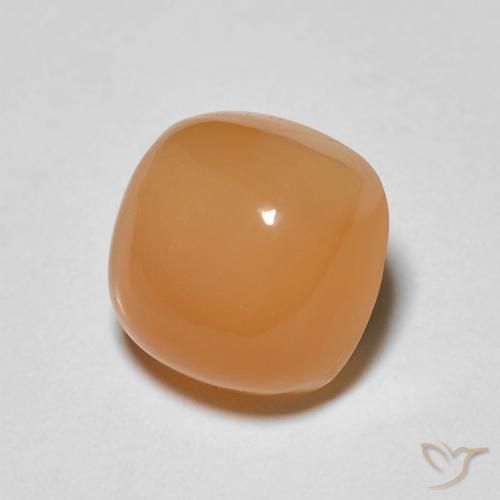 1.88 ct Orange Moonstone Stone, Natural Moonstone in Cushion Cabochon Shape for Sale