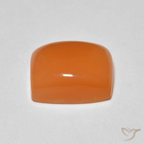 Moonstone Gemstone in 9 x 7 mm (calibrated) Size for Sale, Moonstone Stone in Warm Apricot Orange Color
