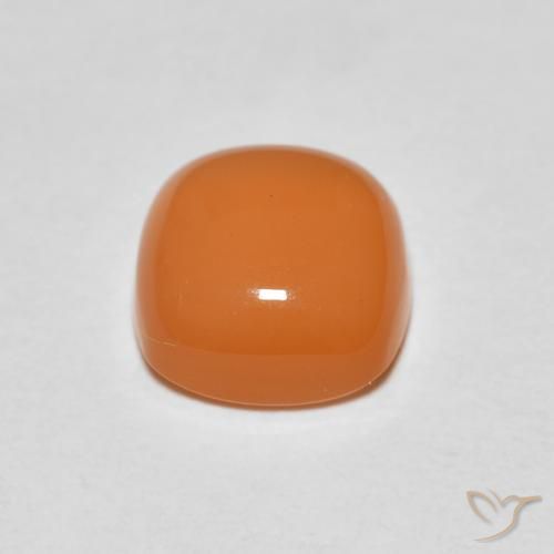 Moonstone Gemstone in 7 x 7 mm (calibrated) Size for Sale, Moonstone Stone in Medium Orange Color