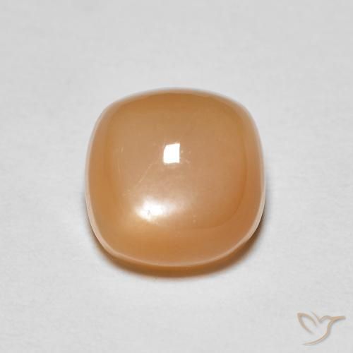 1.64ct Natural Peach Orange Moonstone, Cushion, Translucent