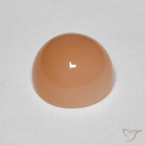 Moonstone Gemstone in 7.5 mm (calibrated) Size for Sale, Moonstone Stone in Medium Light-Orange Color