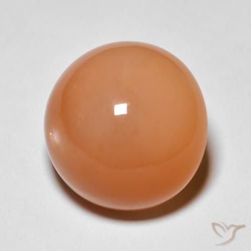 11.97 ct Orange Moonstone Stone, Natural Moonstone in Round Cabochon Shape for Sale