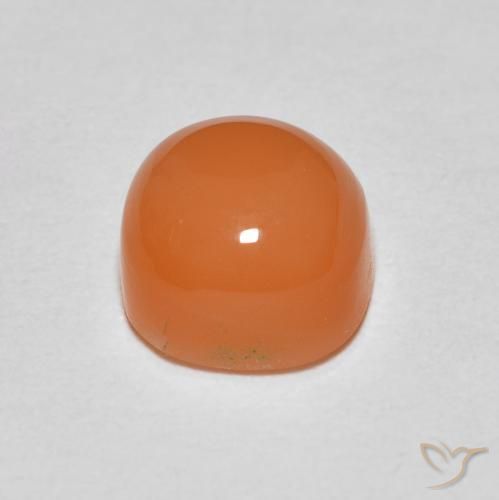 Moonstone Gemstone in 6 x 6 mm (calibrated) Size for Sale, Moonstone Stone in Medium Orange Color