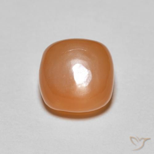 2.07ct Natural Reddish Orange Moonstone, Cushion, Translucent