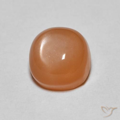 1.17ct Natural Reddish Orange Moonstone, Cushion, Translucent