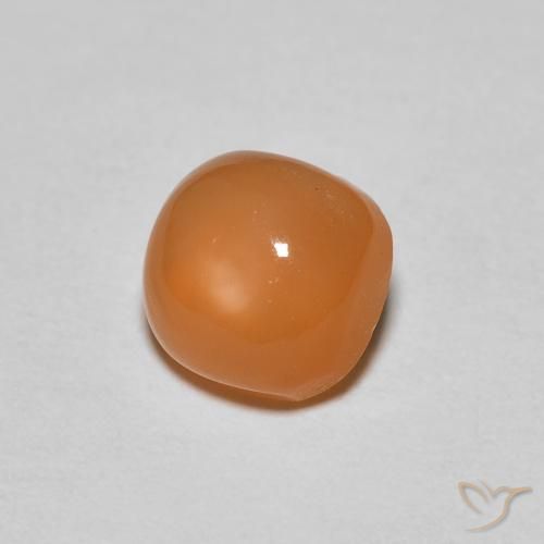 1.18 ct Orange Moonstone Stone, Natural Moonstone in Cushion Cabochon Shape for Sale