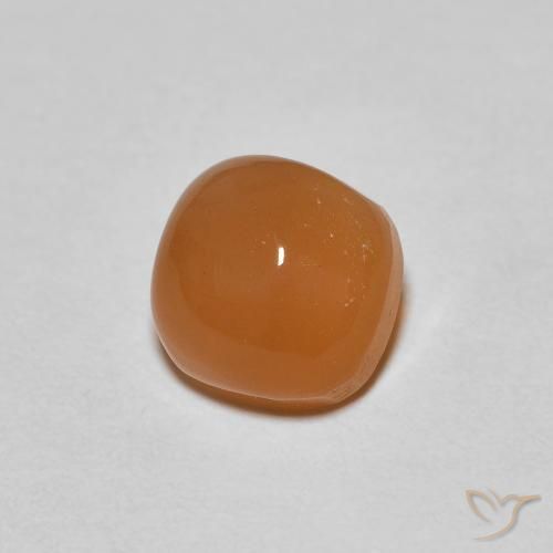 1.17 ct Orange Moonstone Stone, Natural Moonstone in Cushion Cabochon Shape for Sale