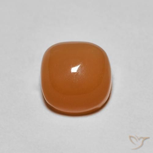 1.19ct Natural Reddish Orange Moonstone, Cushion, Translucent