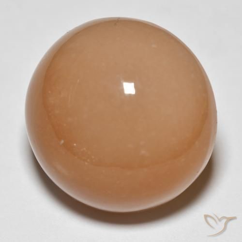 26.68 ct Orange Moonstone Stone, Natural Moonstone in Round Cabochon Shape for Sale