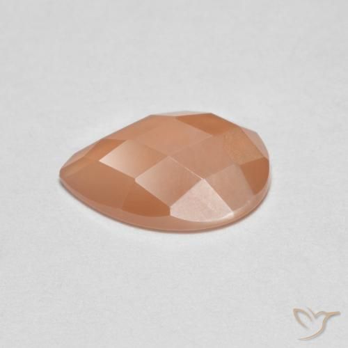 Moonstone Gemstone in 9 x 6 mm (calibrated) Size for Sale, Moonstone Stone in Light Orange Color
