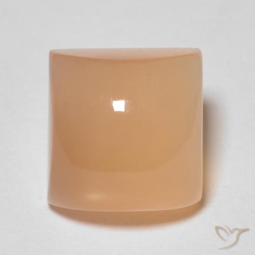 2.72ct Natural Peach Orange Moonstone, Square, Transparent