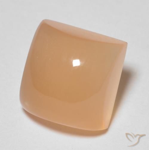 2.72 ct Orange Moonstone Stone, Natural Moonstone in Square Cabochon Shape for Sale