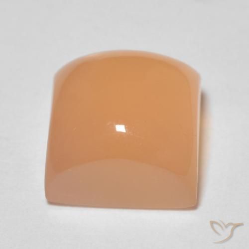 Moonstone Gemstone in 7 x 7 mm (calibrated) Size for Sale, Moonstone Stone in Peach Orange Color