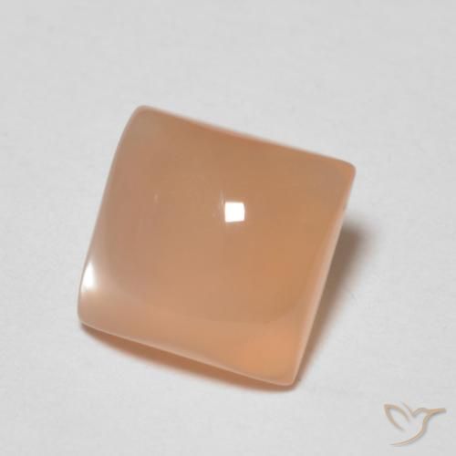 1.14 ct Orange Moonstone Stone, Natural Moonstone in Square Cabochon Shape for Sale