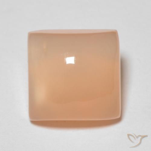 2.15ct Natural Cantaloupe Orange Moonstone, Square, Transparent