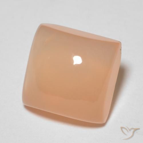 2.15 ct Orange Moonstone Stone, Natural Moonstone in Square Cabochon Shape for Sale