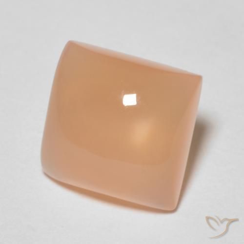 1.76 ct Orange Moonstone Stone, Natural Moonstone in Square Cabochon Shape for Sale