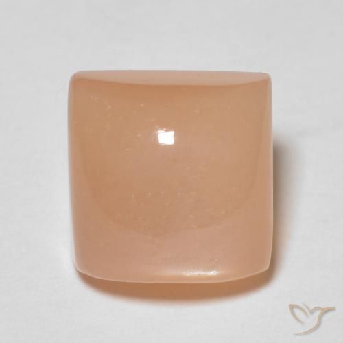 2.28ct Natural Medium Orange Moonstone, Square, Transparent
