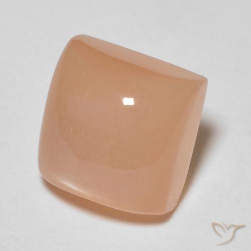 2.28 ct Orange Moonstone Stone, Natural Moonstone in Square Cabochon Shape for Sale