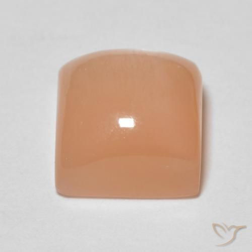 Moonstone Gemstone in 7 x 7 mm (calibrated) Size for Sale, Moonstone Stone in Medium Orange Color