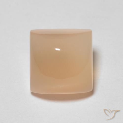 1.69ct Natural Medium Orange Moonstone, Square, Transparent