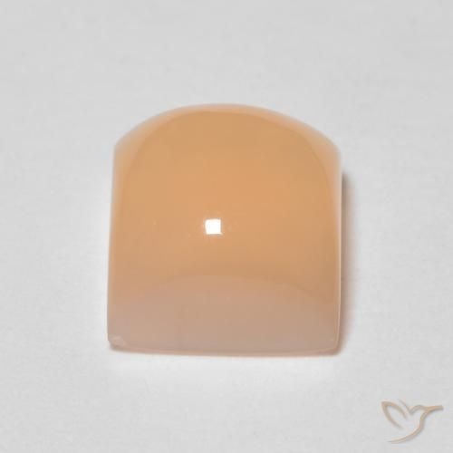 Moonstone Gemstone in 6 x 6 mm (calibrated) Size for Sale, Moonstone Stone in Medium Orange Color