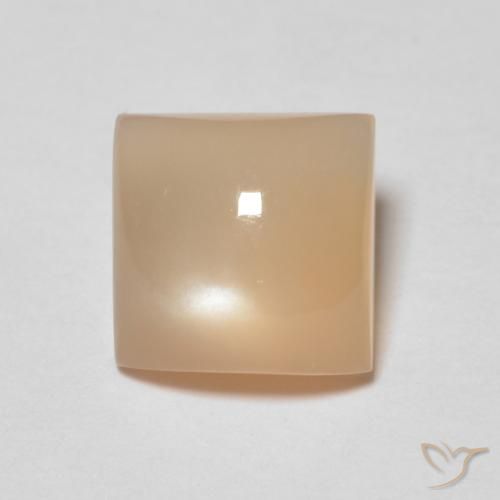 1.31 ct Orange Moonstone Stone, Natural Moonstone in Square Cabochon Shape for Sale