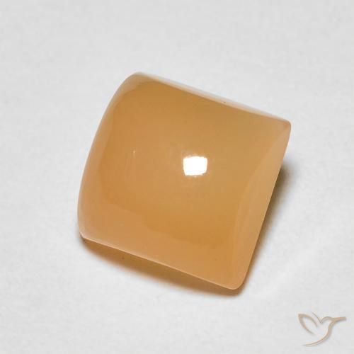 1.18 ct Golden Moonstone Stone, Natural Moonstone in Square Cabochon Shape for Sale