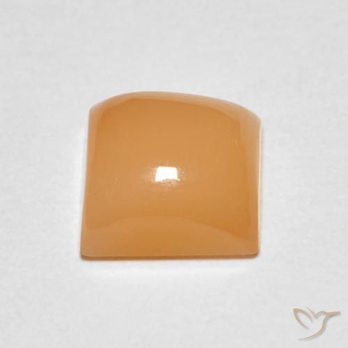 Moonstone Gemstone in 6 x 6 mm (calibrated) Size for Sale, Moonstone Stone in Golden Tangerine Color
