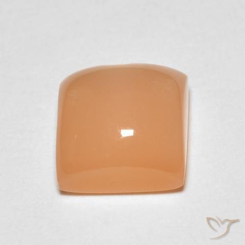 Moonstone Gemstone in 7 x 7 mm (calibrated) Size for Sale, Moonstone Stone in Medium Light-Orange Color
