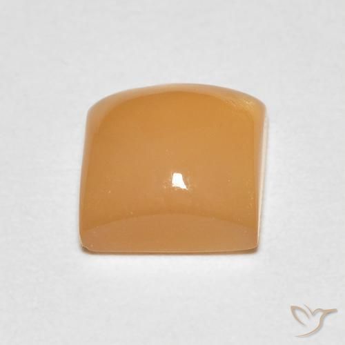 Moonstone Gemstone in 6 x 6 mm (calibrated) Size for Sale, Moonstone Stone in Orange Cream Color