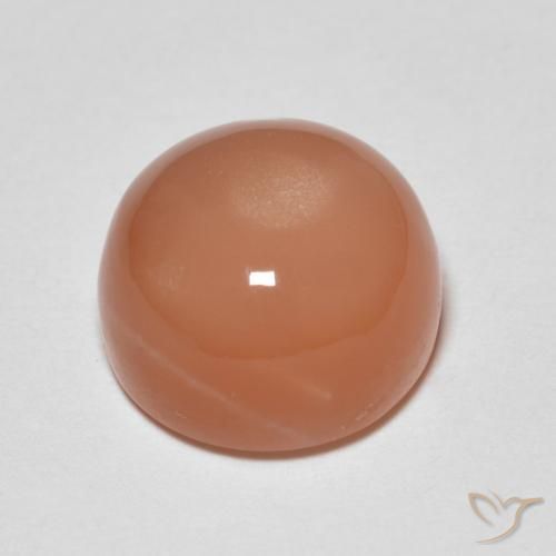 Moonstone Gemstone in 10 mm (calibrated) Size for Sale, Moonstone Stone in Peach Orange Color