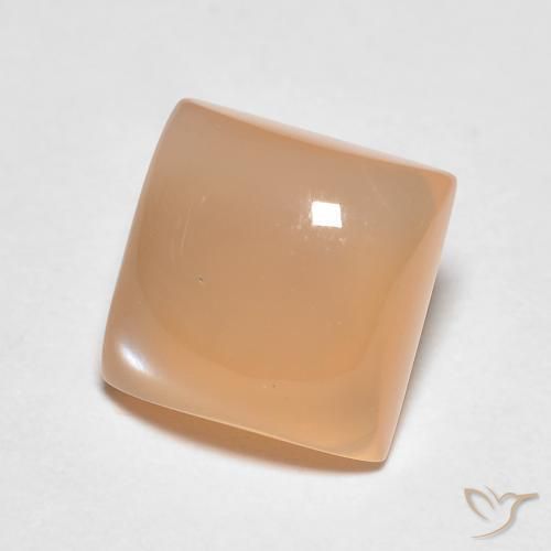 1.95 ct Orange Moonstone Stone, Natural Moonstone in Square Cabochon Shape for Sale