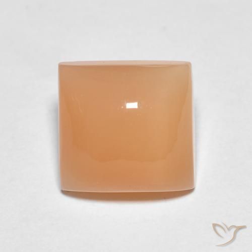1.74ct Natural Peach Orange Moonstone, Square, Translucent