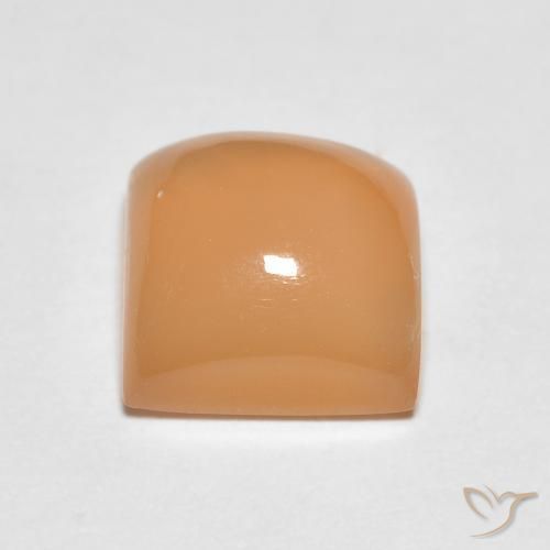 Moonstone Gemstone in 7 x 7 mm (calibrated) Size for Sale, Moonstone Stone in Peach Orange Color