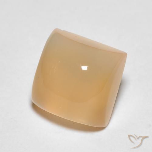 1.61 ct Orange Moonstone Stone, Natural Moonstone in Square Cabochon Shape for Sale